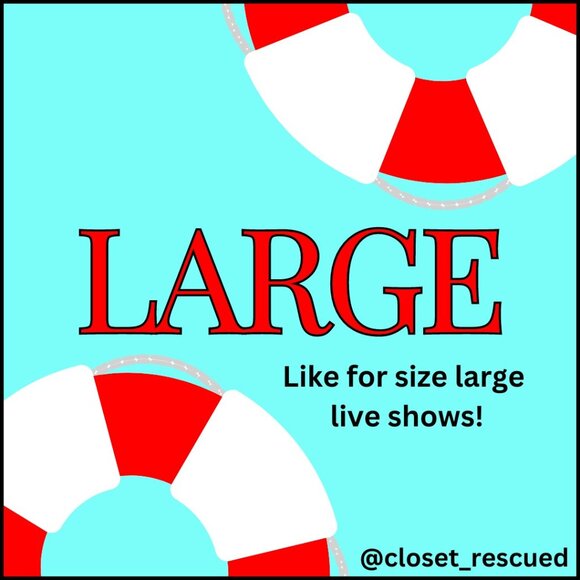 SIZE LARGE Live Shows! Like for notifications! - Picture 1 of 1